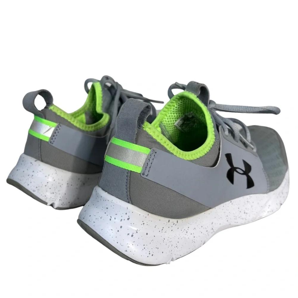 Under Armour Women’s Low Cut Gray Green Sneakers Shoes Size 8.5 - Picture 6 of 8
